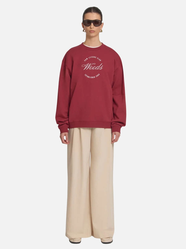 perlu Club Woods Sweater - Deep Red