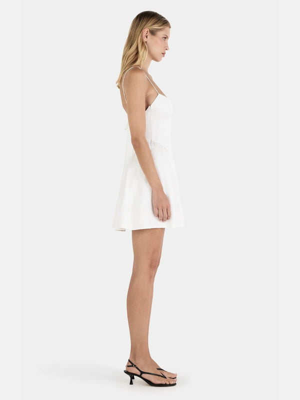 perlu Cordelia Mini Dress - White
