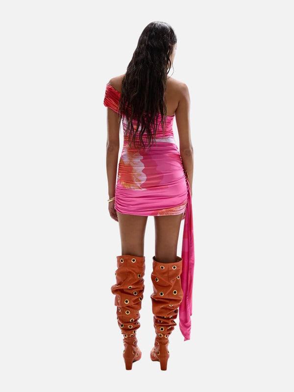 Perlu Demure Mini Dress - Wildflower