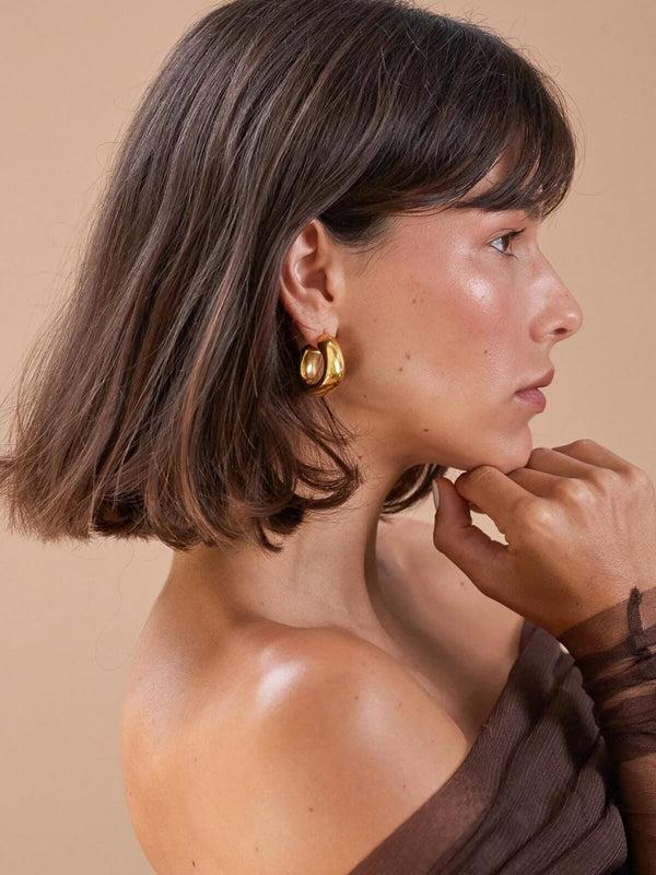 Perlu Dina Hoops - Gold