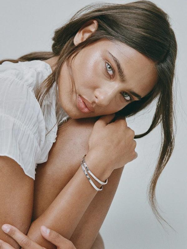 Perlu Dylan Bangle Silver - Plain
