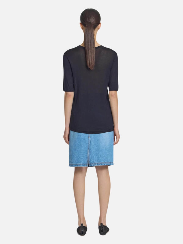 Perlu Ember Knit Tee - Black