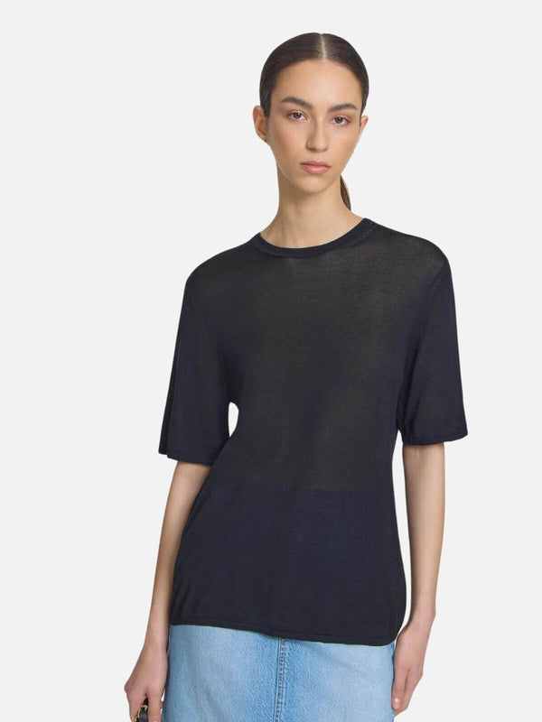 Perlu Ember Knit Tee - Black