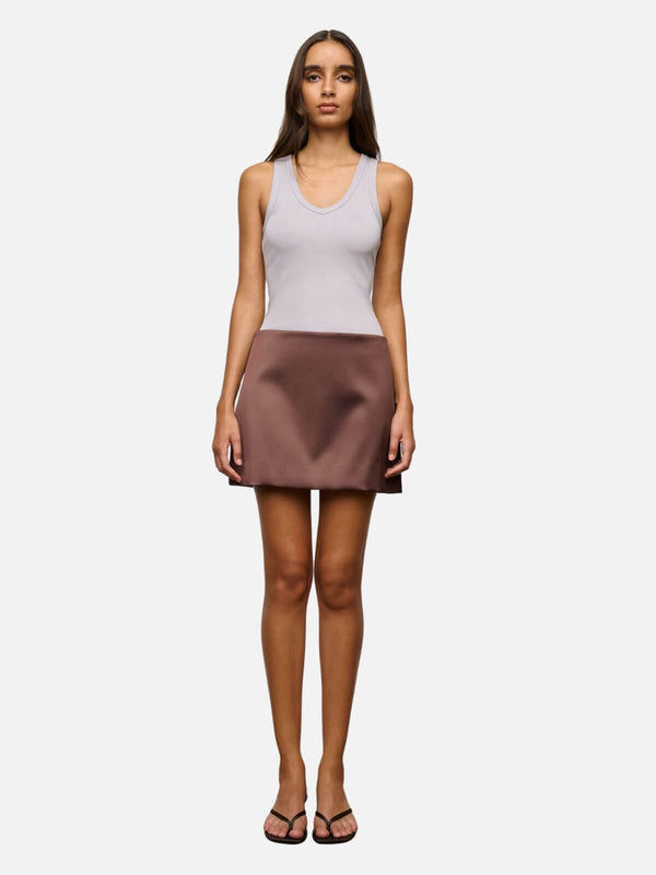 perlu Everly Mini Skirt - Cacao