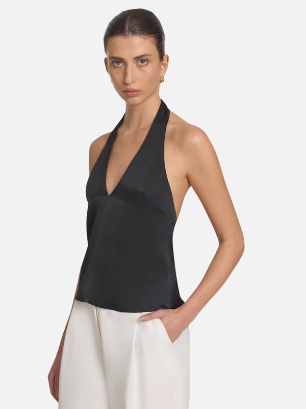 Perlu Evian Halter Top - Black