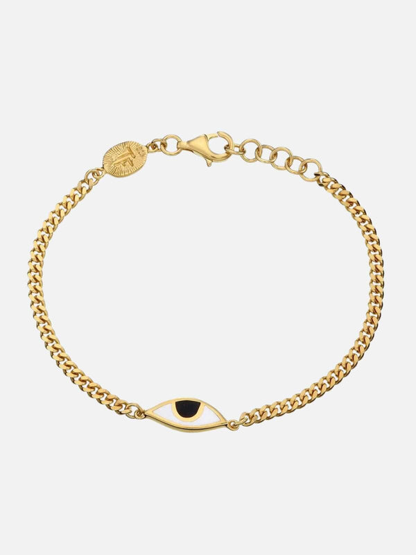 perlu Eye Protection Chain Bracelet - Black/Gold