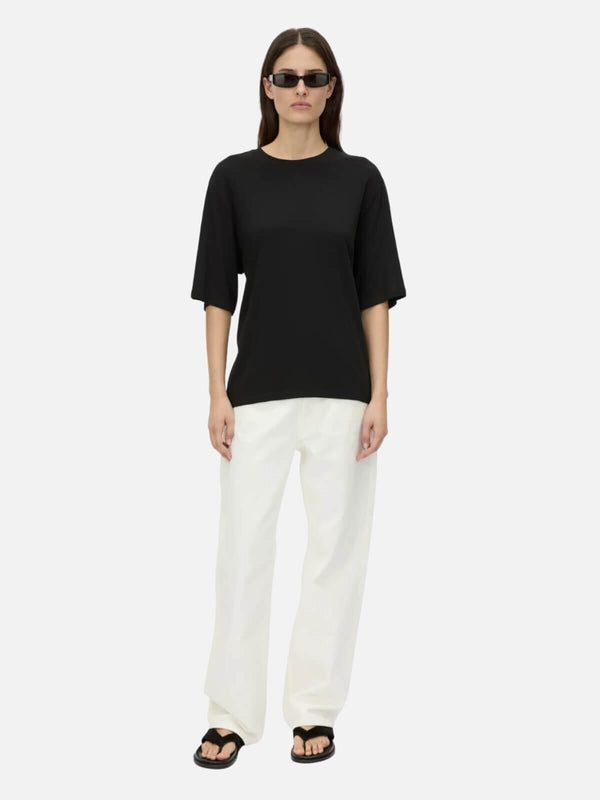 perlu Felton Draped Back Tee - Black