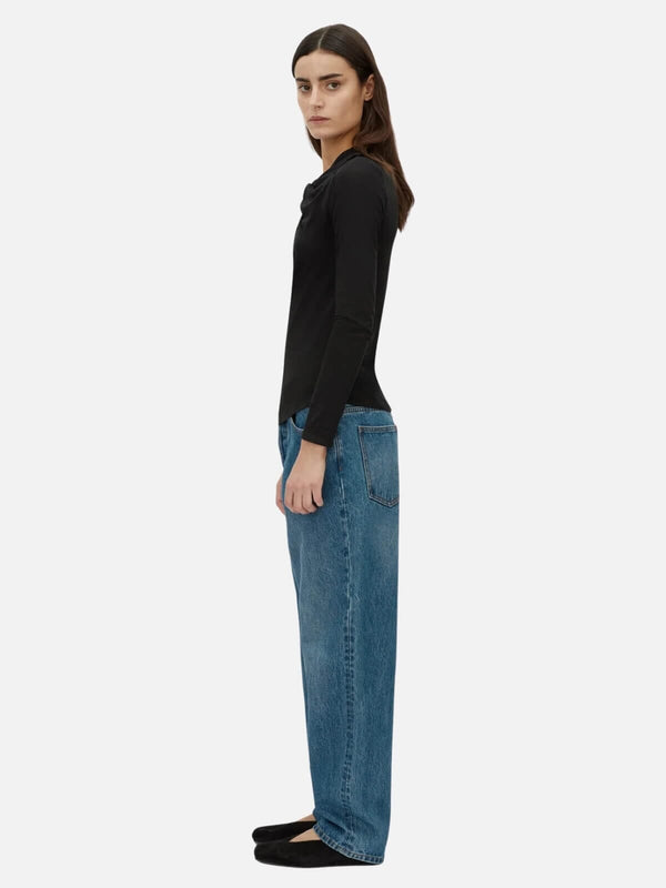 Perlu Felton Knot Long Sleeve Tee - Black