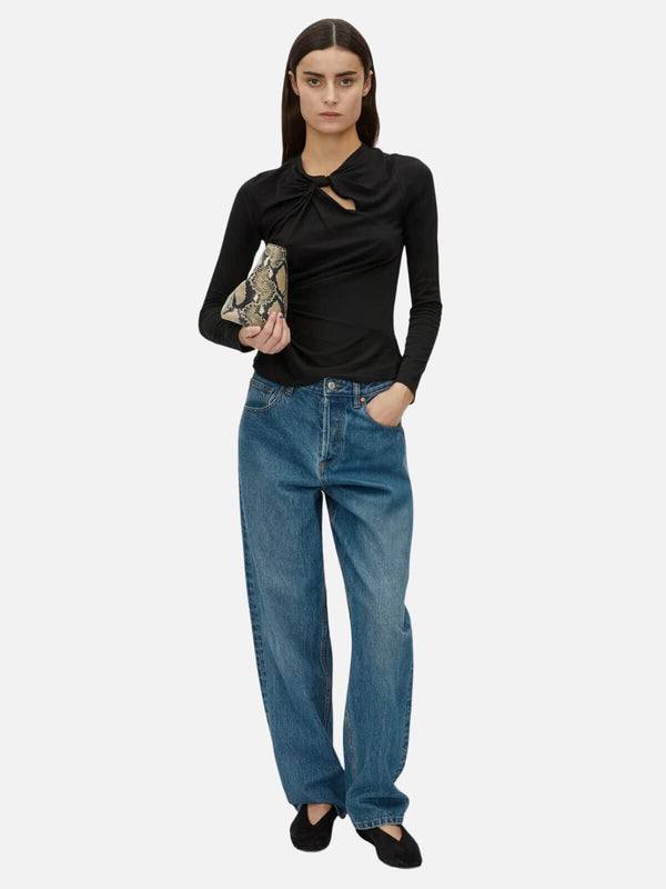 perlu Felton Knot Long Sleeve Tee - Black