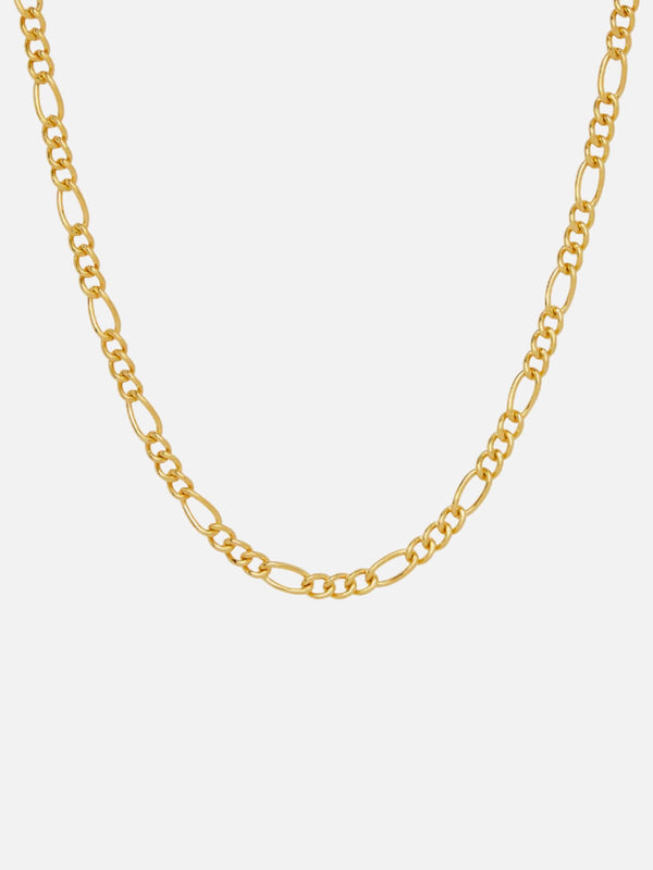 perlu Figaro Chain Necklace - Gold