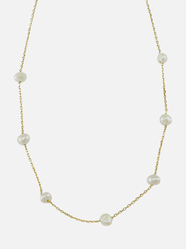 perlu Freshwater Pearl Necklace - Gold