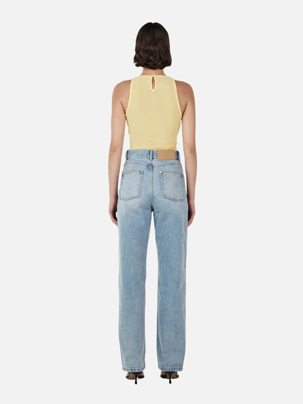 Perlu Halsey Mesh Top - Lemon