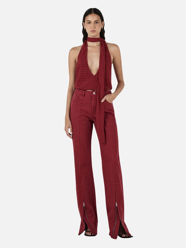 perlu Harper Halter Top - Samba Polka