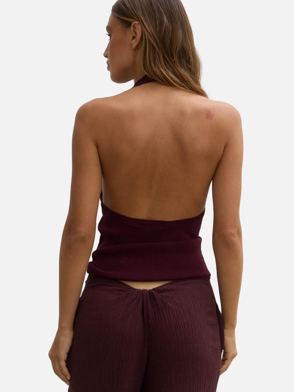 Perlu Helena Knit Top - Plum