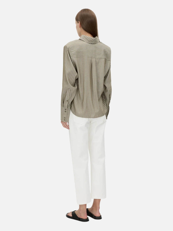 Perlu Illias Shirt - Ash Stripe