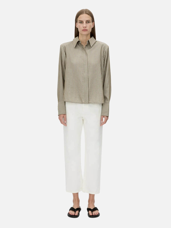 perlu Illias Shirt - Ash Stripe