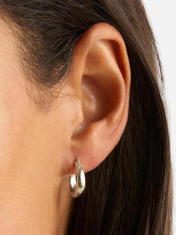 Perlu Infinite Horizon Small Hoops - Silver