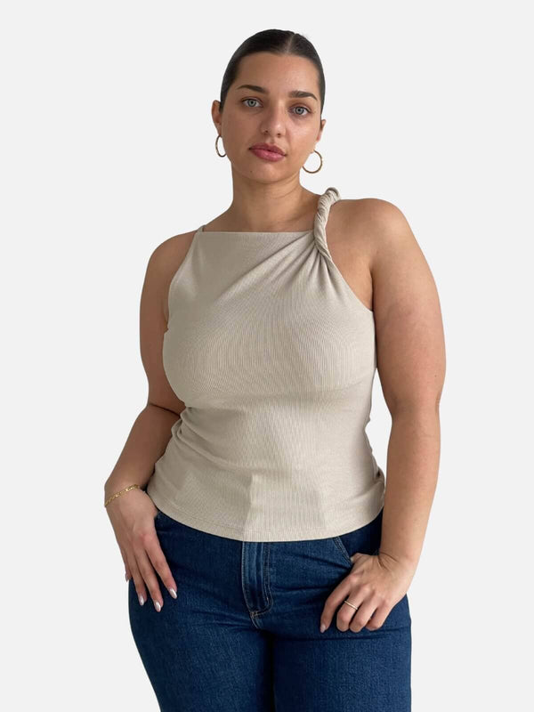 perlu Ione Asym Top - Taupe