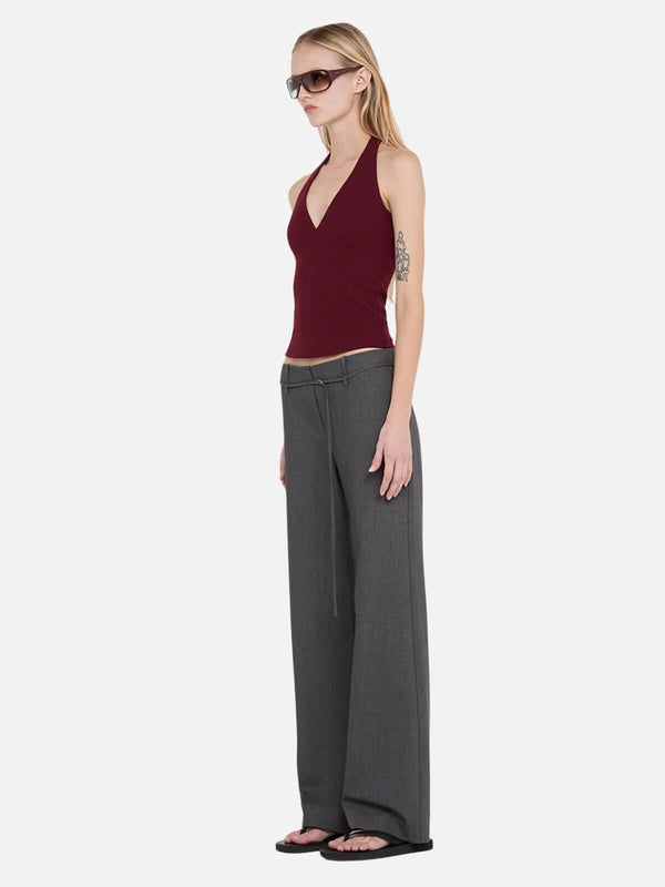 Perlu Ione Halter Top - Plum