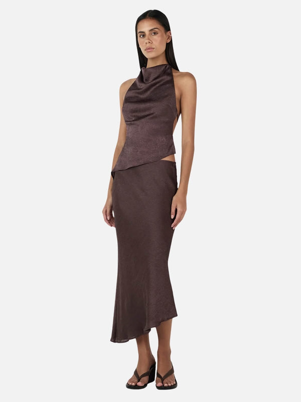 Perlu Iris Halter Top - Mulberry