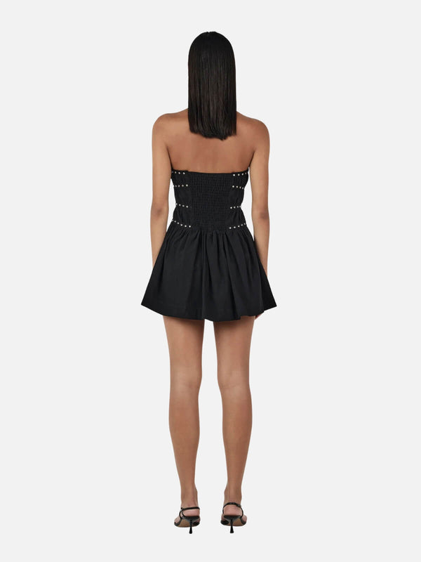 Perlu Jenny Studded Mini Dress - Black