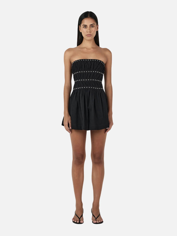 perlu Jenny Studded Mini Dress - Black