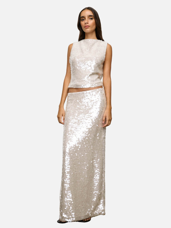 Perlu Kane Skirt - Salt