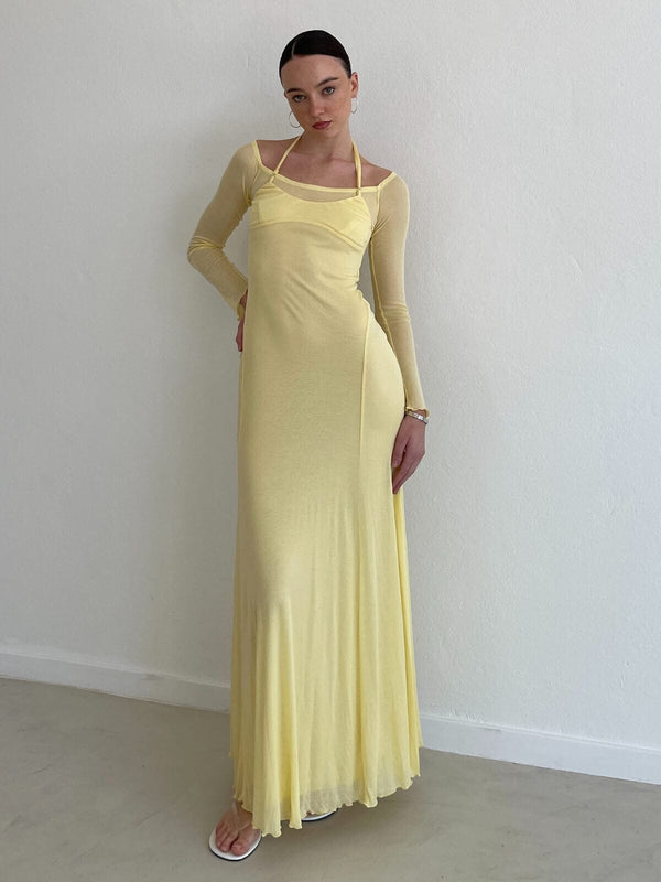 Perlu Karina Maxi Dress - Butter