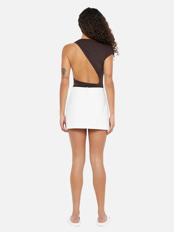 Perlu Kelsi Mini Skirt - White