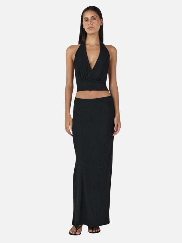 Perlu Kiana Halter Top - Black
