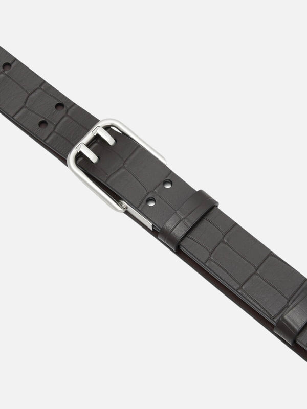 Perlu Landon Croc Belt - Chocolate