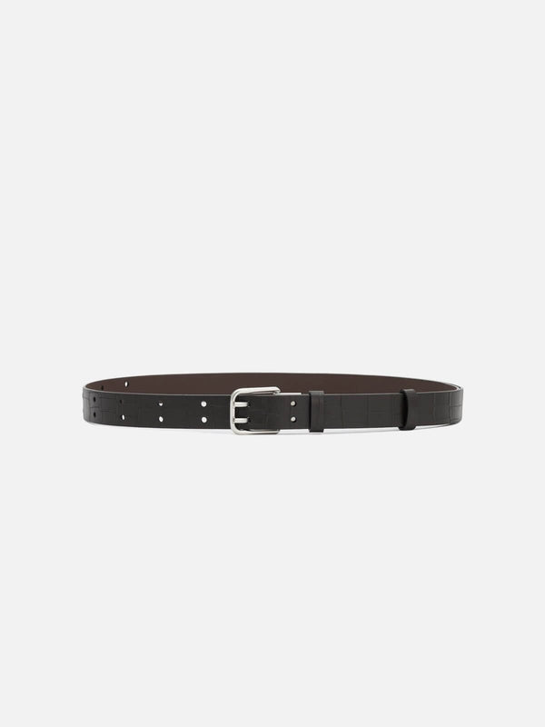 perlu Landon Croc Belt - Chocolate