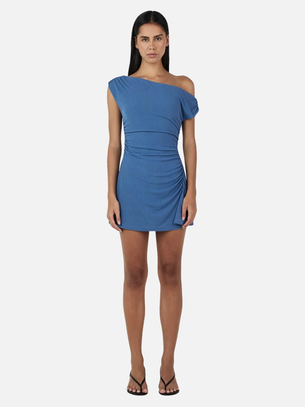 perlu Leilani Mini Dress - Marina Blue