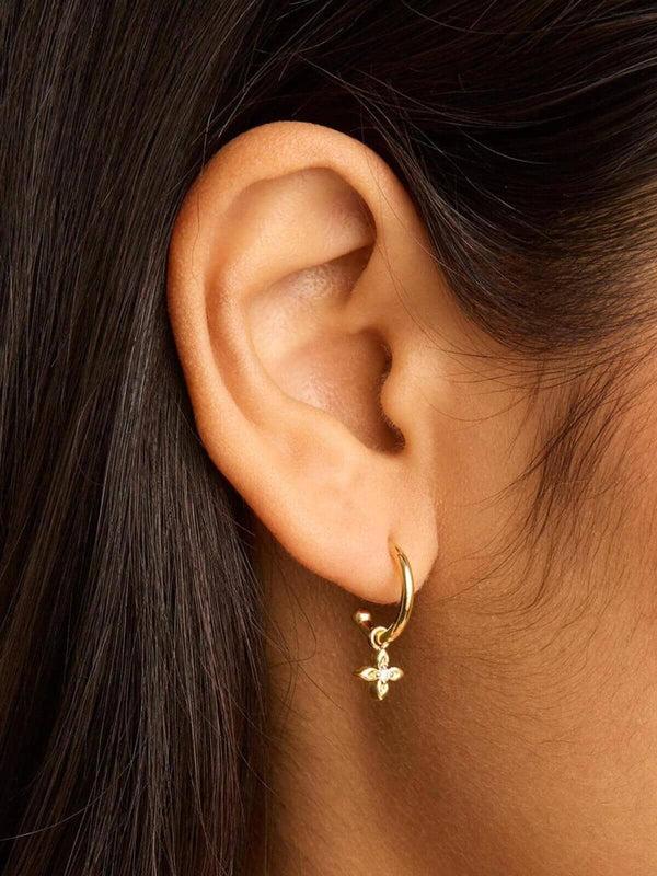 Perlu Live In Light Hoop Earrings - Gold