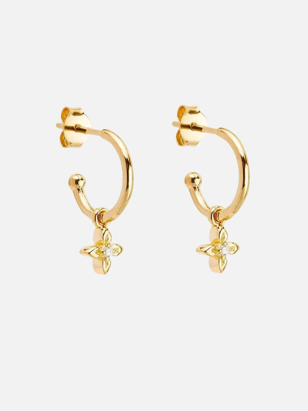 perlu Live In Light Hoop Earrings - Gold