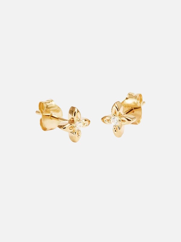 perlu Live In Light Stud Earrings - Gold