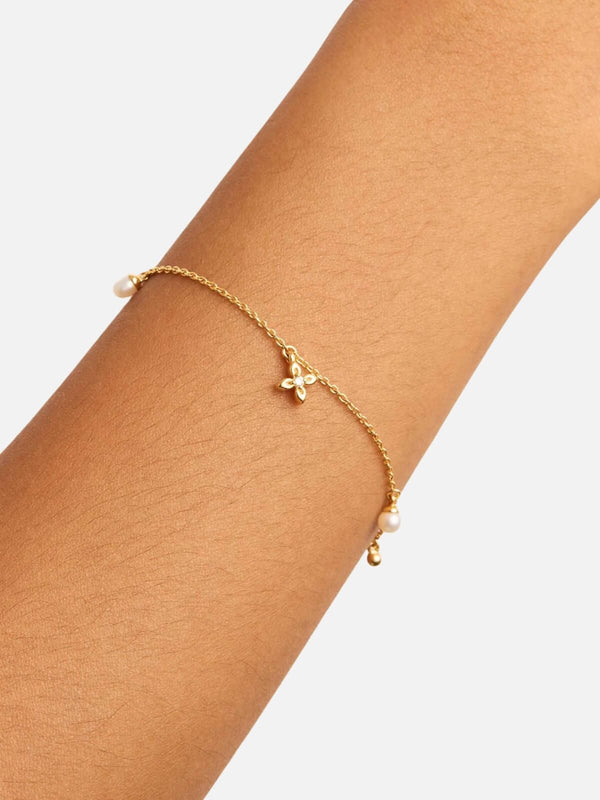 Perlu Live In Peace Bracelet - Gold