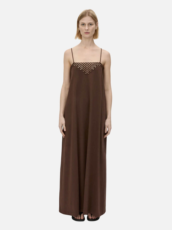 perlu Lolani Maxi Dress - Chocolate