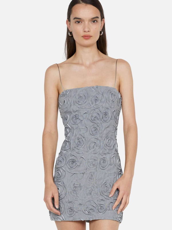 Perlu Lotty Mini Dress - Grey