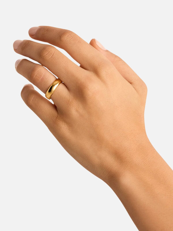 Perlu Lover Bold Ring - Gold