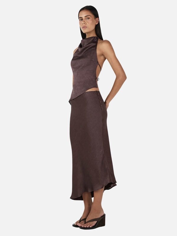 Perlu Lucie Asym Skirt - Mulberry