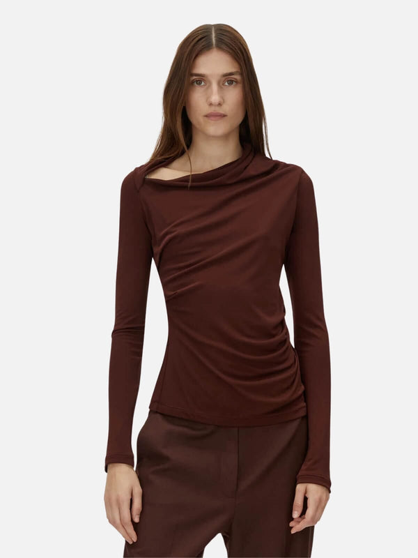 Perlu Mai Long Sleeve Top - Almandine