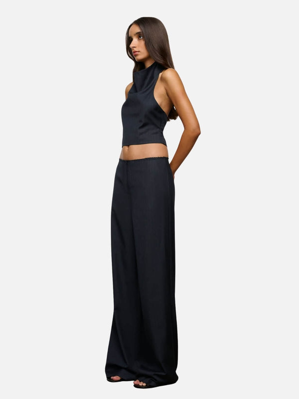 Perlu Margot Pant - Navy Pinstripe