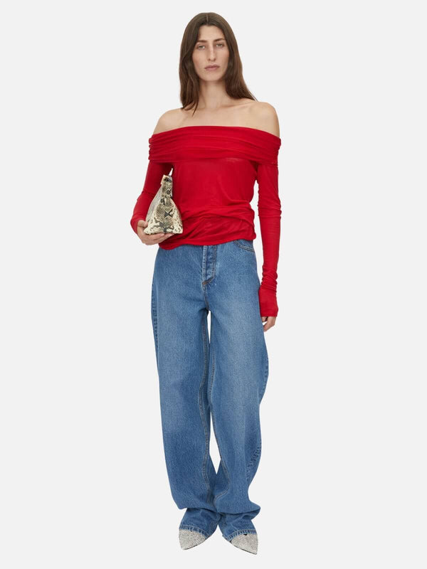 perlu Marjorie Top - Ruby Red