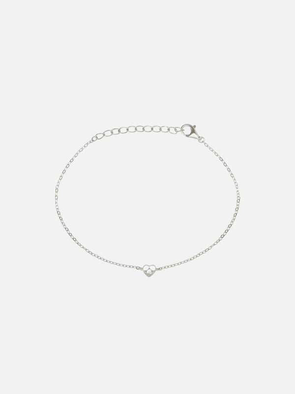 perlu Mini Heart Bracelet - Silver