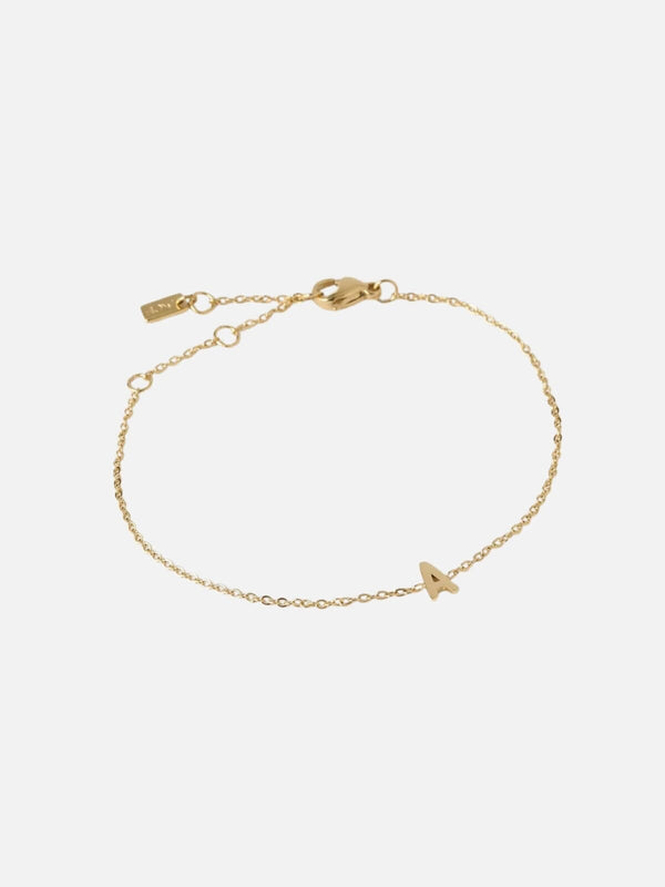 perlu Mini Initial Bracelet - Gold
