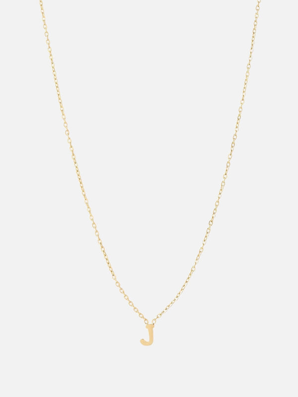 Perlu Mini Initial Necklace - Gold