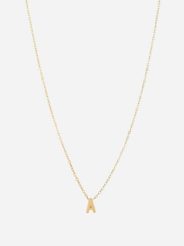 perlu Mini Initial Necklace - Gold