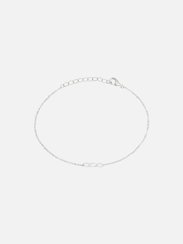 perlu Mini Pearl Bracelet - Silver