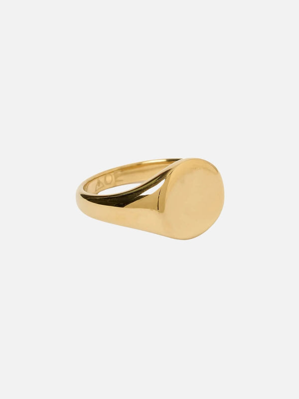 perlu Miro Signet Ring - Gold